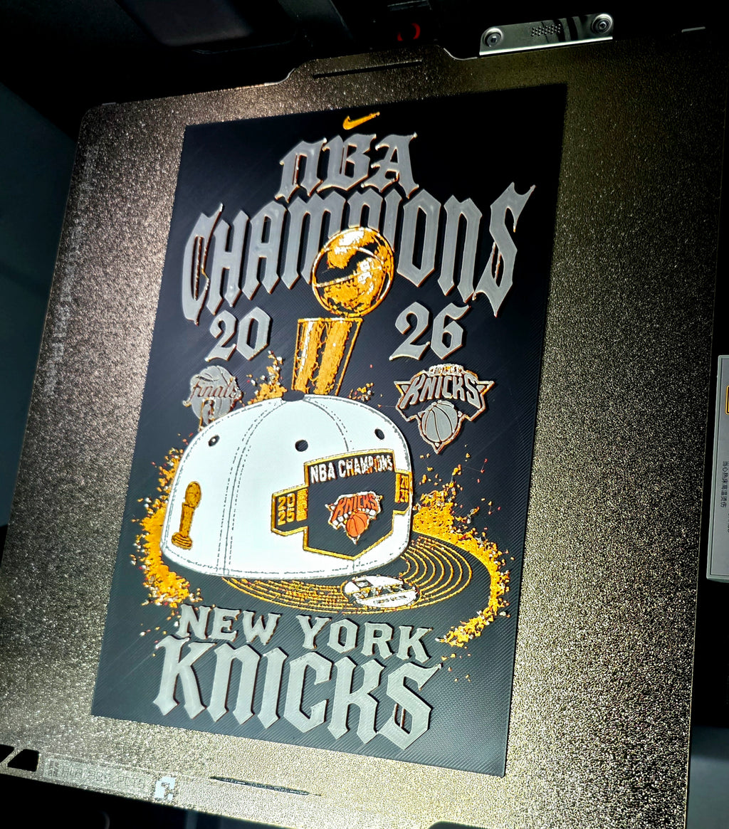 Championship Hat & Shirt Inspired 3D Printed Basketball Wall Art | Framed Sports Decor | Fan Cave Gift | 6x9 Display