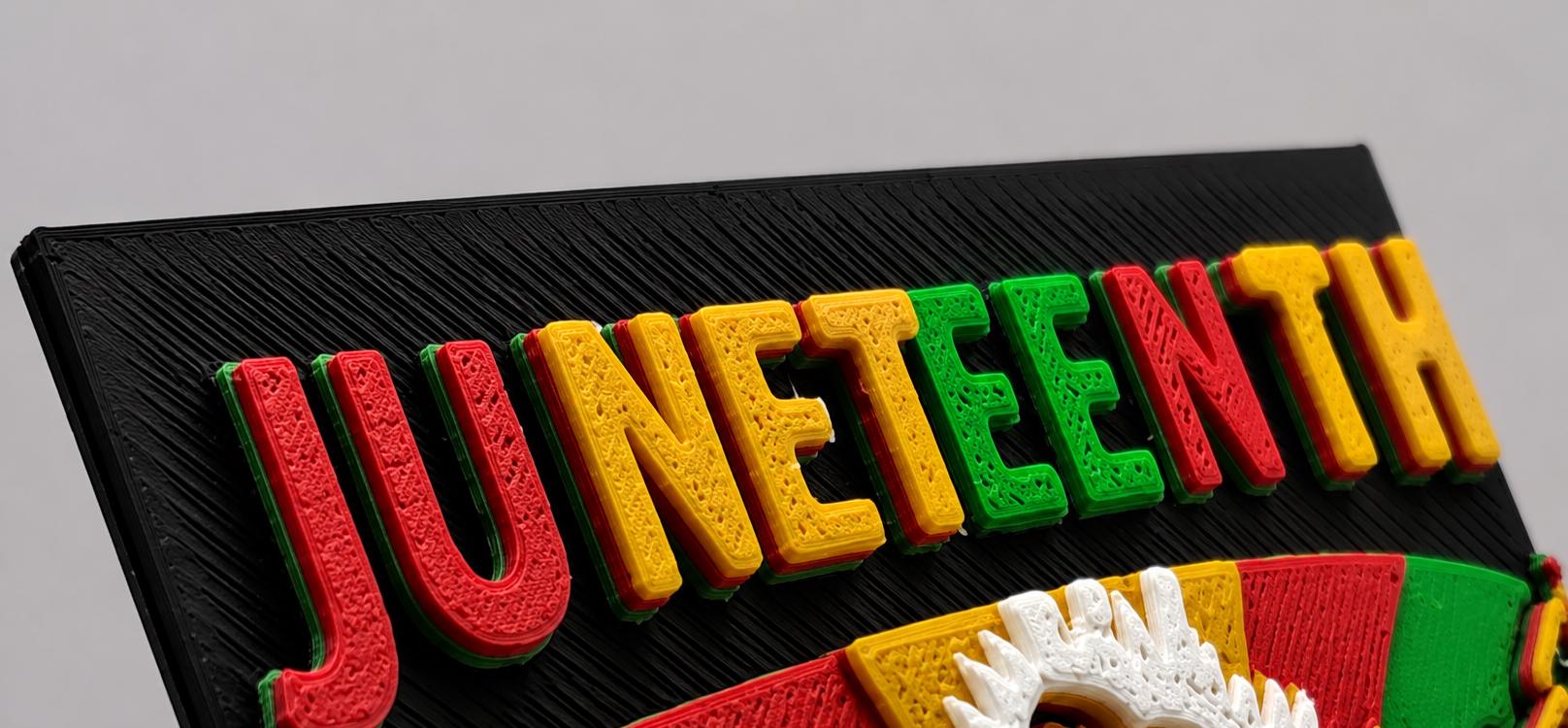 Juneteenth Freedom Day Textured Art Kitchen Magnet