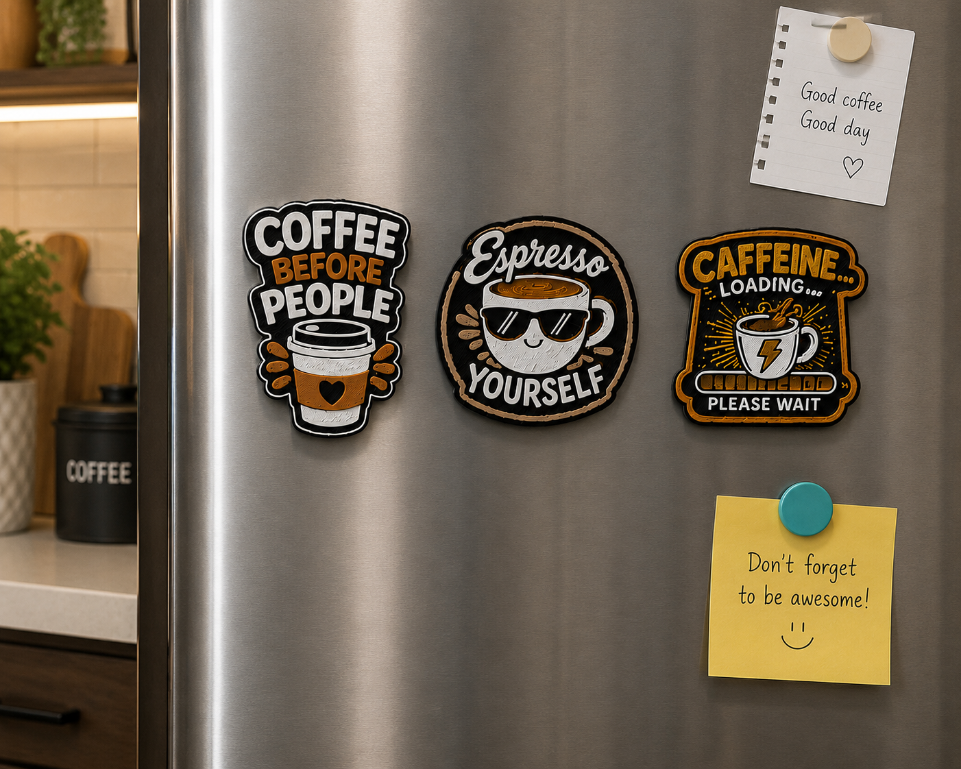 Coffee Magnet Bundle – Set of 3