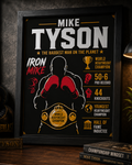 Iron Mike Boxing Legend 3D Printed Framed Wall Art