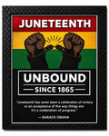 Juneteenth Unbound Since 1865 Wall Art | 3D Printed Textured Art | Black History Decor | Freedom Celebration Gift | Juneteenth Decoration