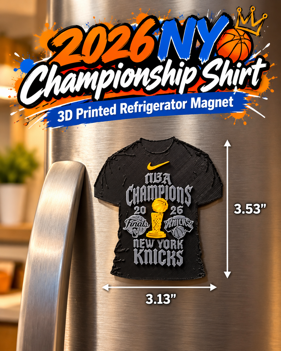NY Championship Shirt 3D Printed Refrigerator Magnet