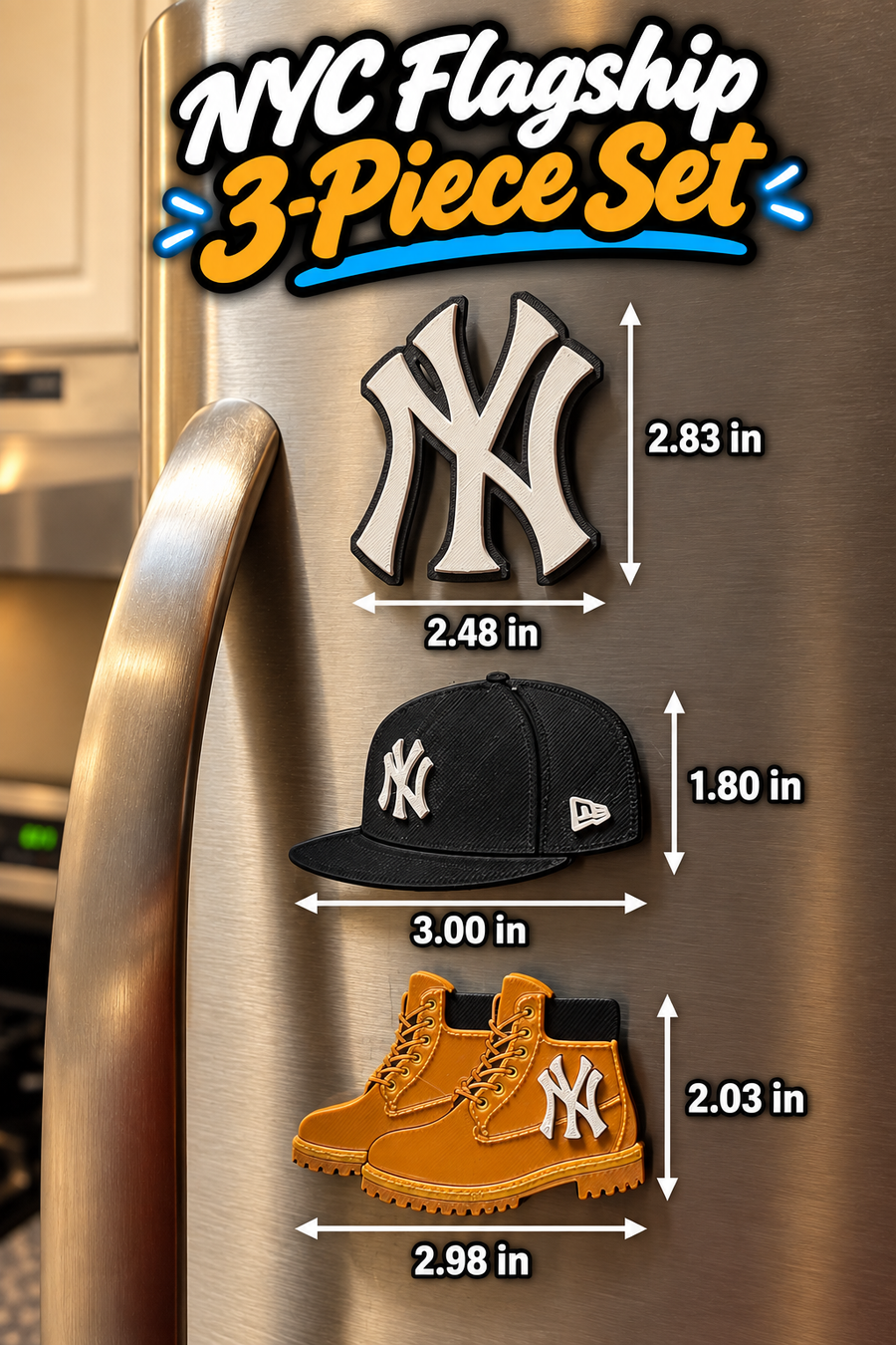 NYC Flagship 3-Piece Magnet Set