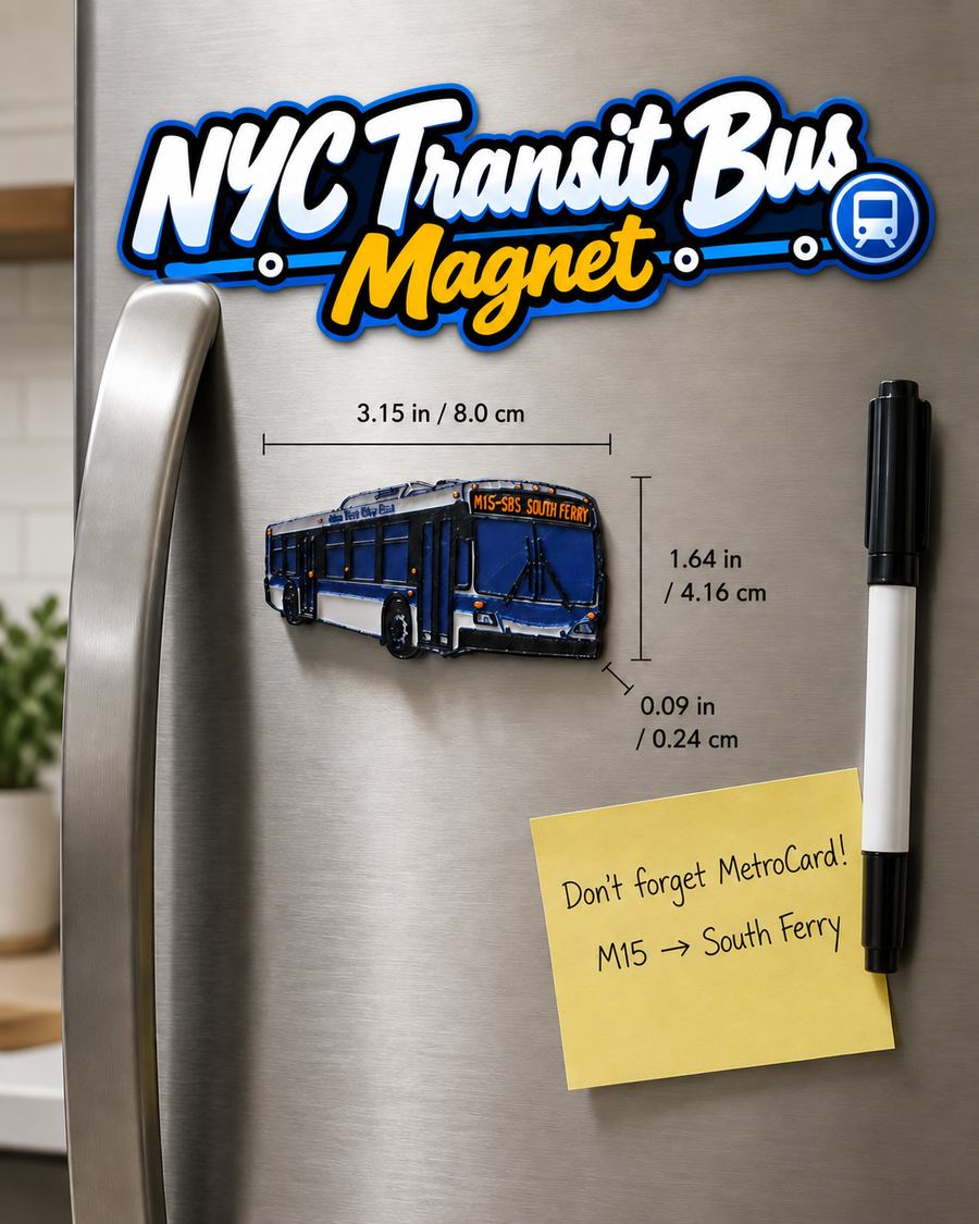 NYC Transit Bus Magnet