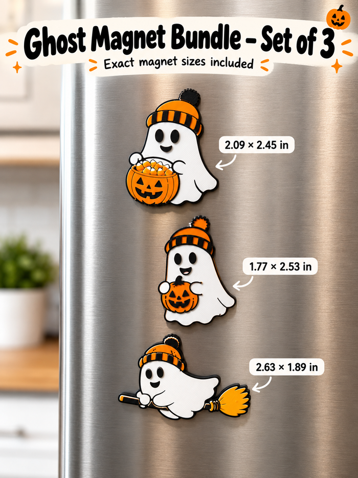 Ghost Magnet Bundle – Set of 3