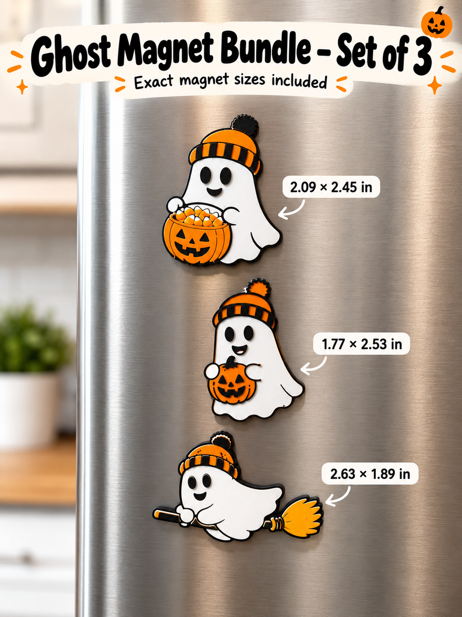 Ghost Magnet Bundle – Set of 3