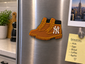 New York Brown Boots 3D Printed Refrigerator Magnet