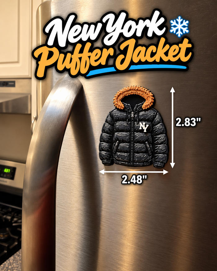 New York Puffer Jacket Magnet