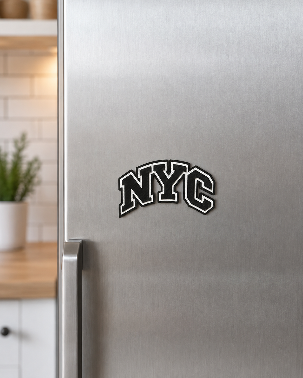 NYC Varsity 3D Printed Refrigerator Magnet