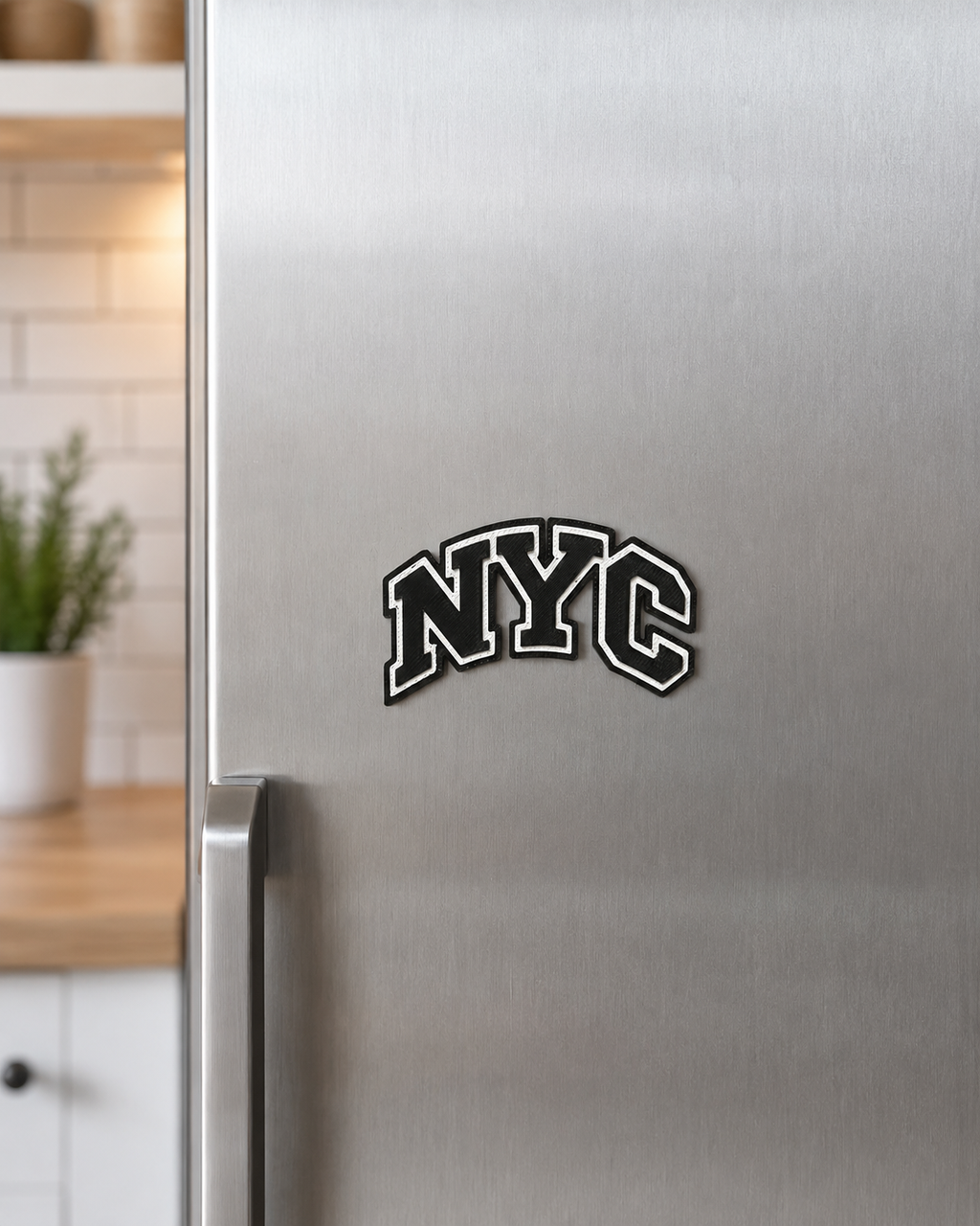 NYC Varsity 3D Printed Refrigerator Magnet